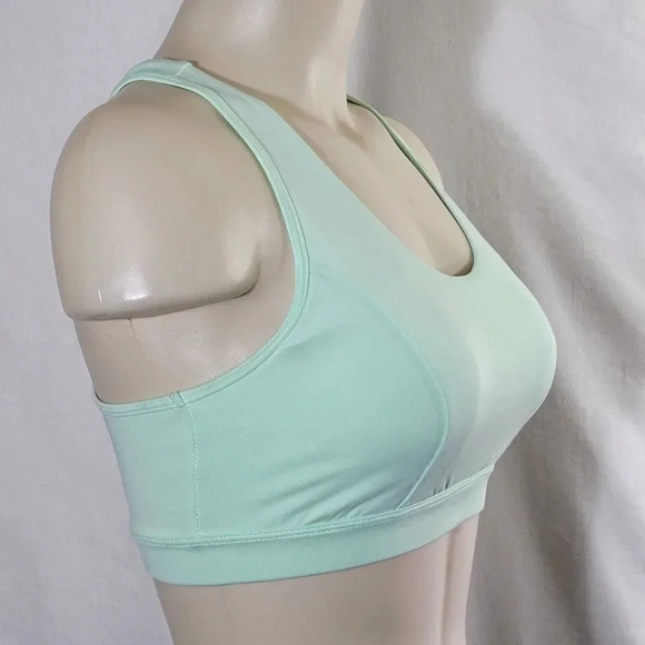Tek Gear Wire Free High Impact Sport Sports Bra SMALL Mint Green - Picture 4 of 5